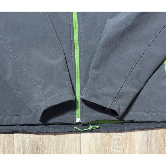 The North Face Soft Shell Hiking Fleece Lined Gray Jacket - Men Size XL - Picture 2 of 16